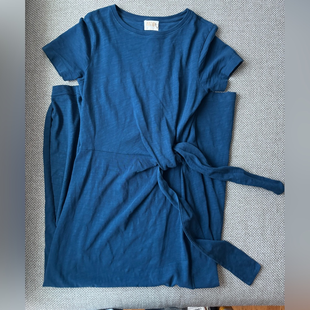 Nation Tie-Front Shirt Dress